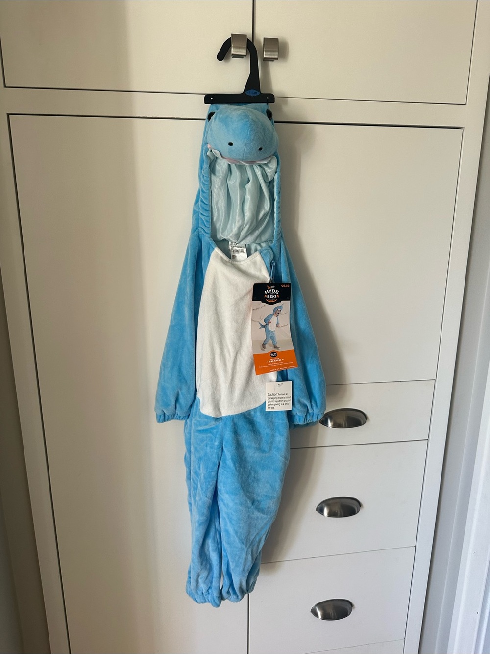 Hyde and Eek toddler 18-24M Blue Shark Hooded Costume NWT